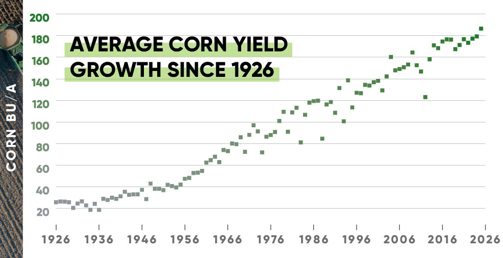 Increasing Corn Yields Year After Year