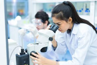 Female scientist