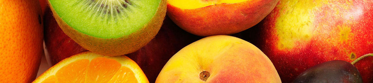 Frutas e vegetais coloridos