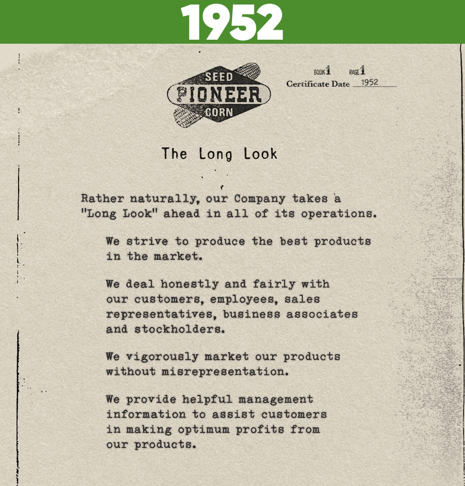 Scannerizzazione del documento originale del Long Look di Pioneer