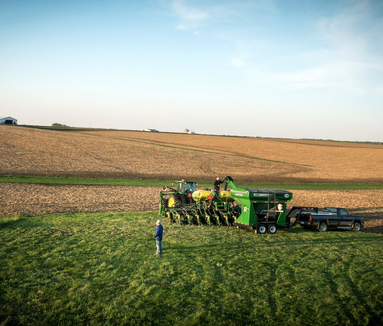Planting soybeans