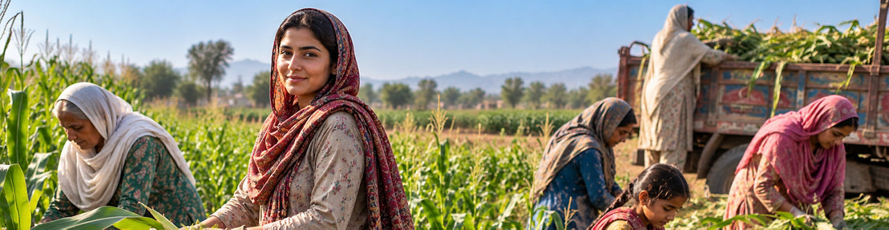 Women in Wheat Field