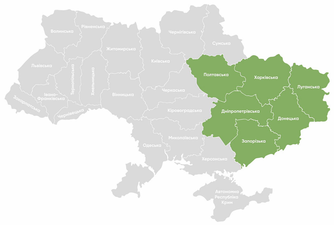 Карта регіонів